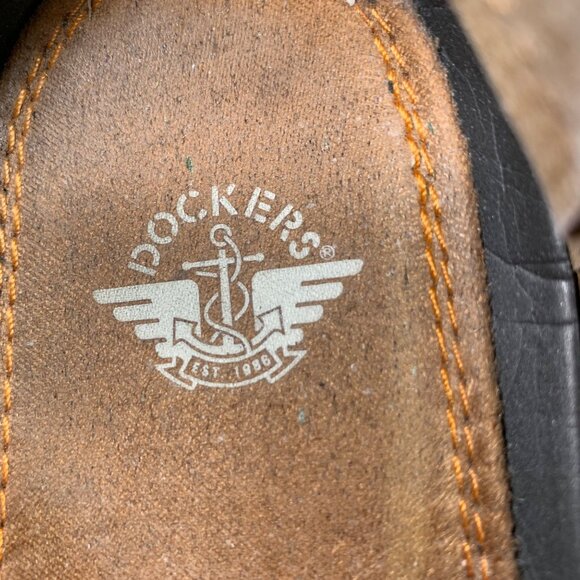 Dockers Mens Size 10.5M Brown Leather Boat Shoes Casual Moc-Toe Slip-On - Picture 4 of 8